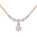 1.13 Ct Graduated Diamond Drop Necklace in 14K