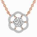 0.95 ct Diamond Pendant Necklace 14K