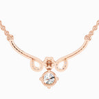 1.09 ct Graceful Drop Pendant Necklace | 14K White Gold