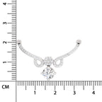 1.09 ct Graceful Drop Pendant Necklace | 14K White Gold