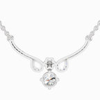 1.09 ct Graceful Drop Pendant Necklace | 14K White Gold