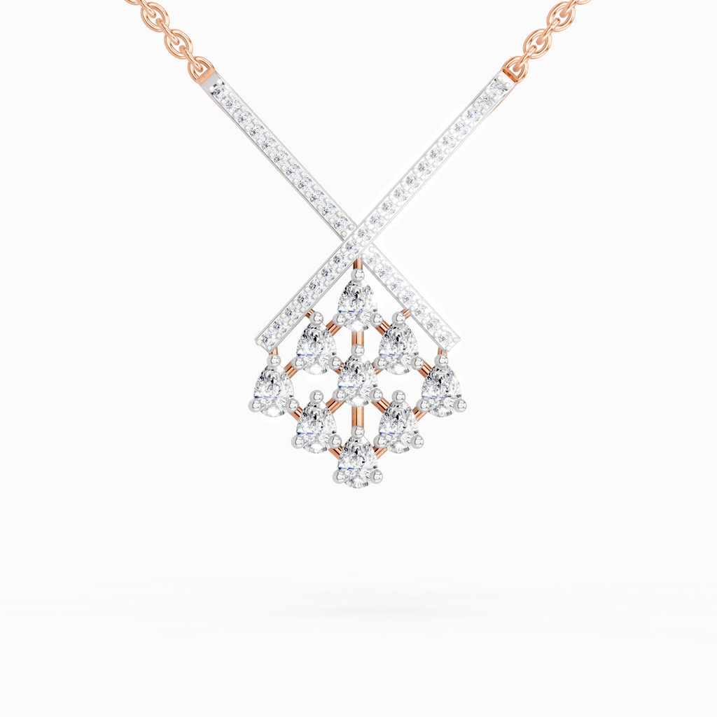 0.94 ct Pear Fashion Pendant Necklace in 14K