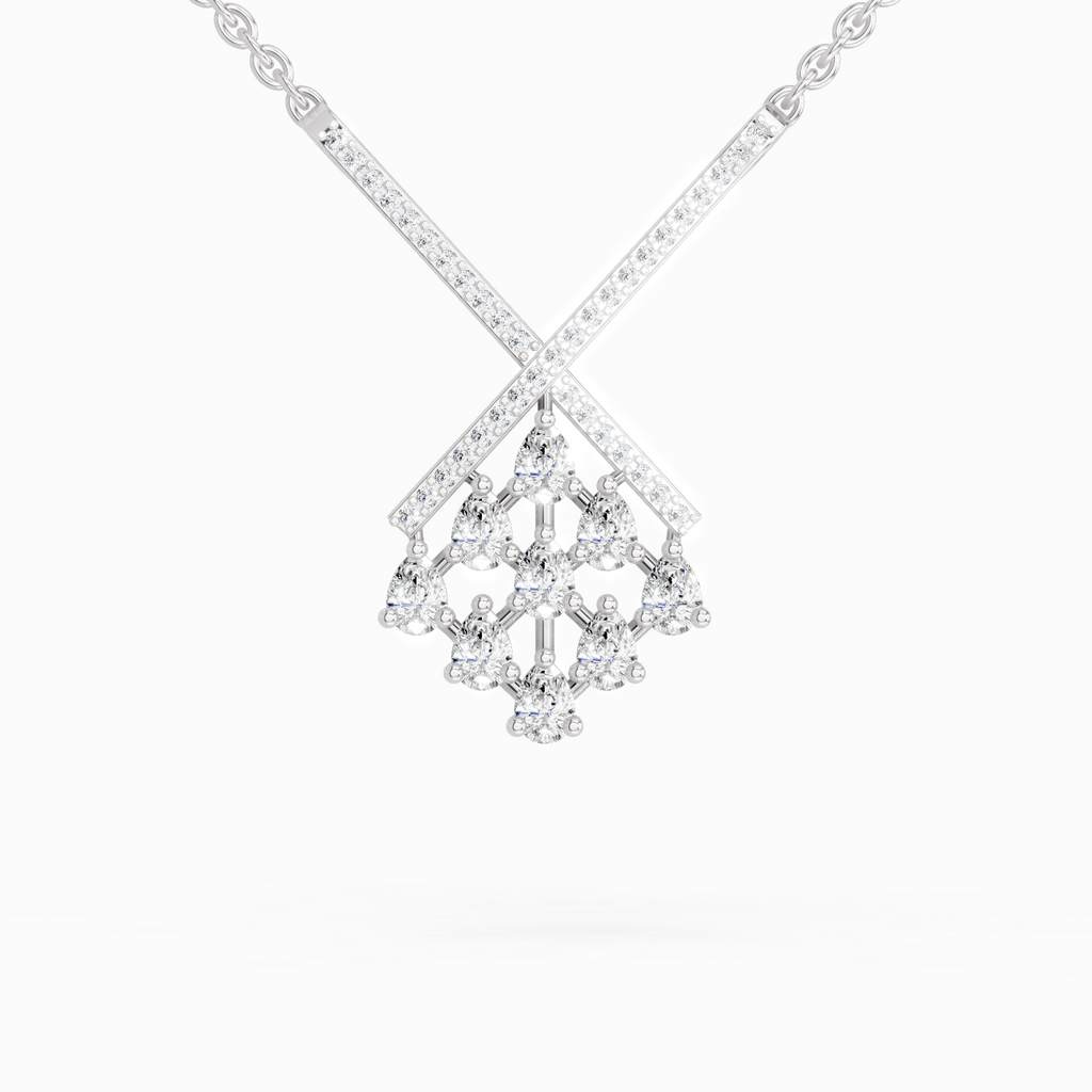 0.94 ct Pear Fashion Pendant Necklace in 14K