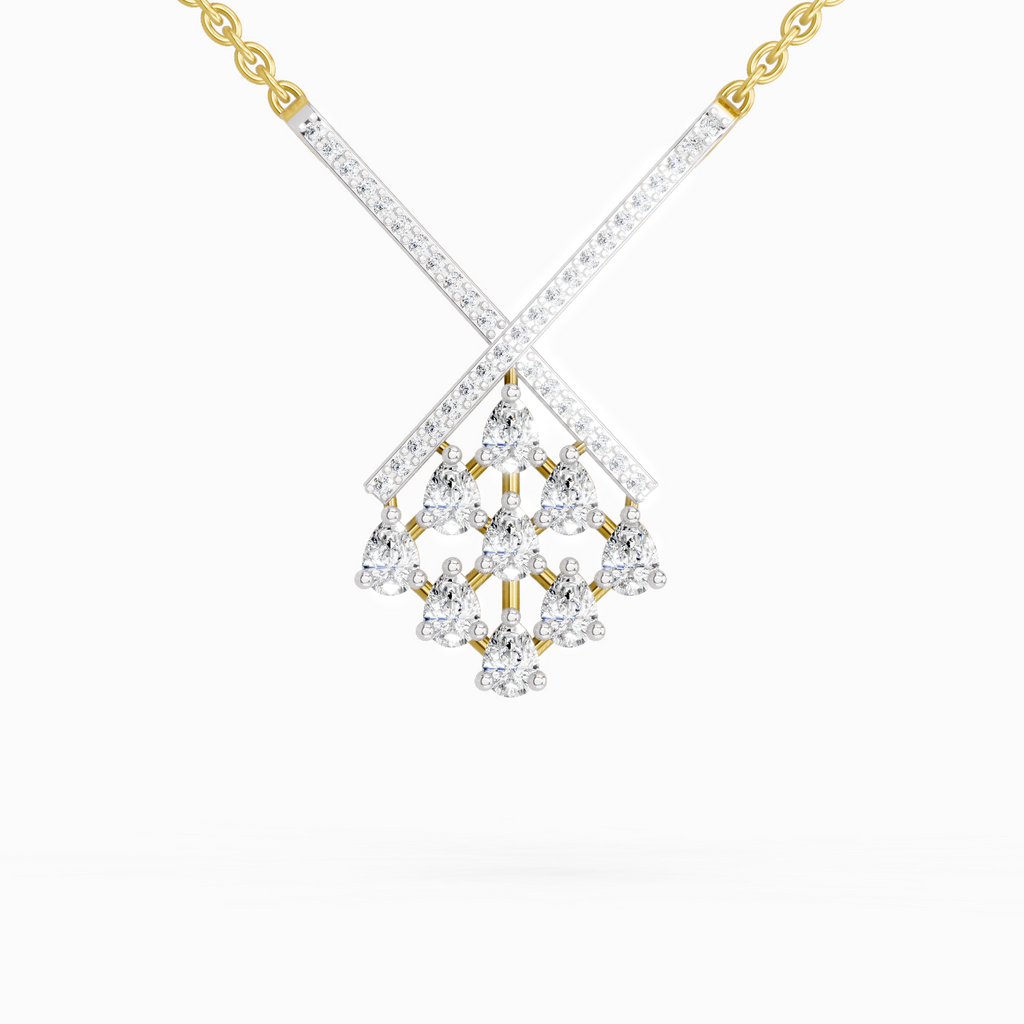0.94 ct Pear Fashion Pendant Necklace in 14K