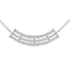 1.24 Ct Cluster Diamond Necklace in 14K