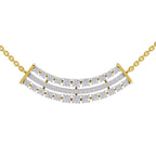 1.24 Ct Cluster Diamond Necklace in 14K