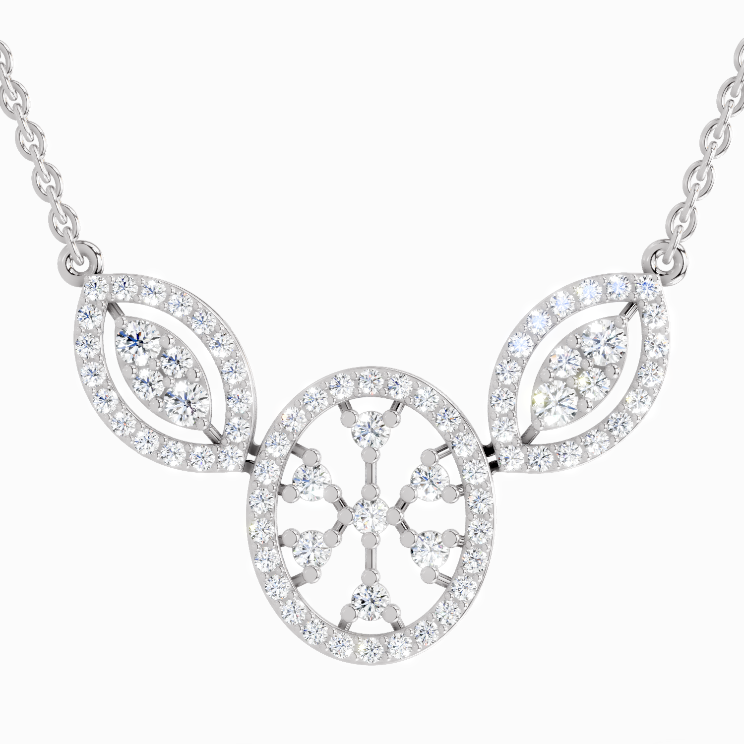 1.54 ct Diamond Fashion Pendant Necklace in 14K