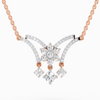1.35 ct Butterfly Pendant Necklace in 14K