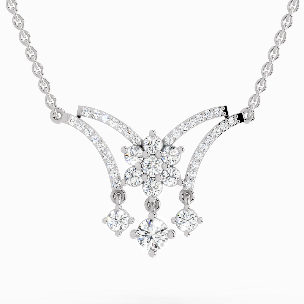 1.35 ct Butterfly Pendant Necklace in 14K