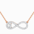 1.2 ct Infinity Pendant Necklace in 14K