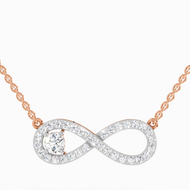 1.2 ct Infinity Pendant Necklace in 14K