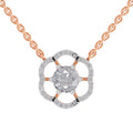 1.15 Carat Floral Necklace in 14K
