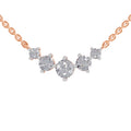 1.31 Carat 5 Stone Necklace in 14K