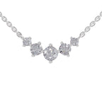 1.31 Carat 5 Stone Necklace in 14K