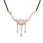 1.34 Carat Marquise & Round Shape Diamond Mangalsutra| 14K Yellow Gold