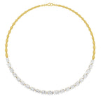 Sparkles Oval Shape Diamond Necklace