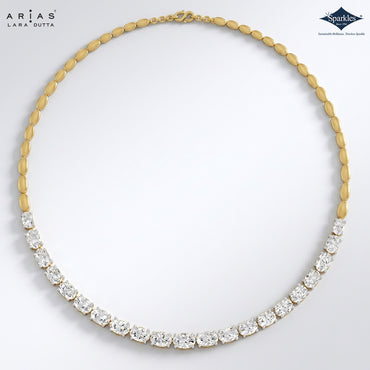 Arias by Lara Dutta Oval Shape Diamond Necklace