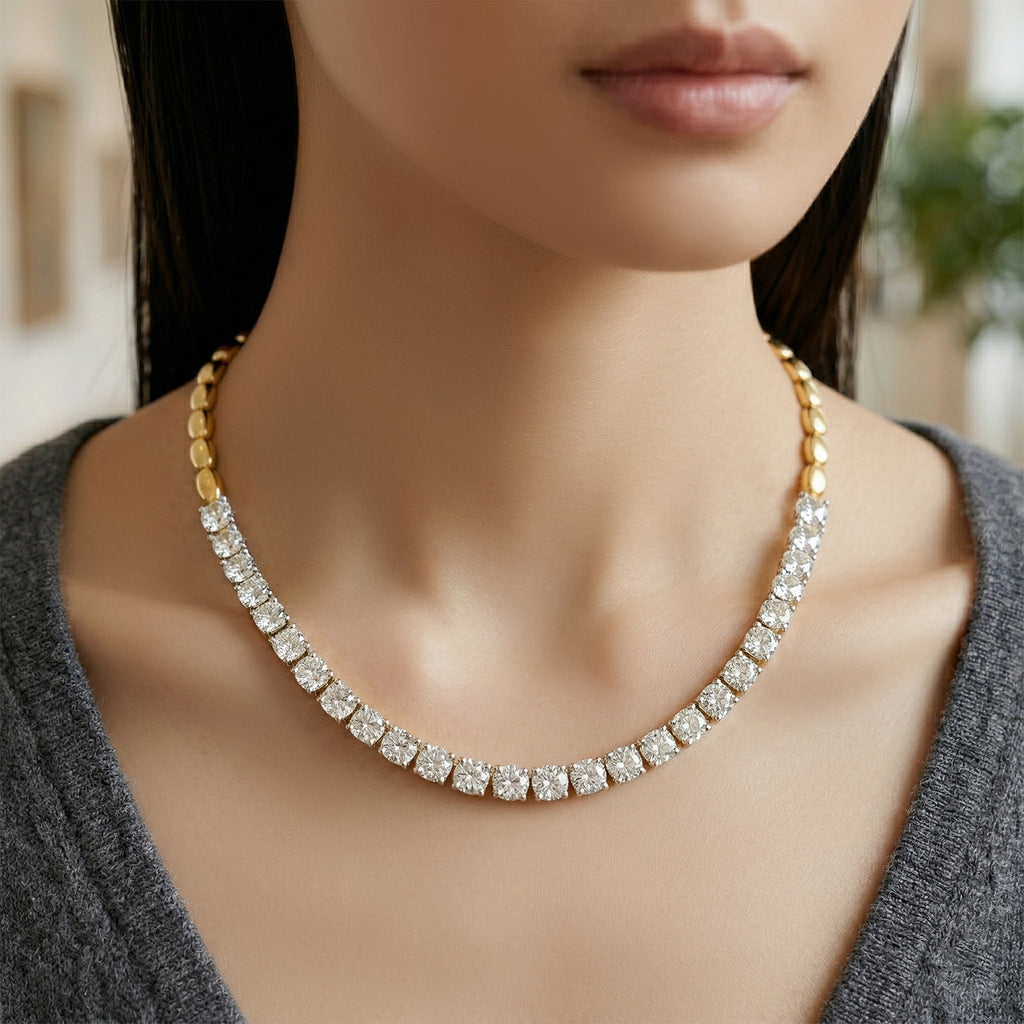 Sparkles Tennis Diamond Necklace