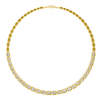 28.83 Carat Solitaire Lab Grown Diamond Necklace In 14K Gold