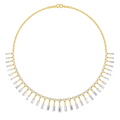 Sparkles Aira Emerald Cascade Diamond Necklace
