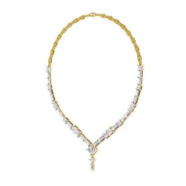 Sparkles Elegant V-Shape Diamond Necklace