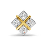 0.09 Carat Lab Grown Diamond Royal Four Nosepin | 14K Yellow Gold (Screw)