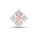 0.03 Carat Lab Grown Diamond Moon Bloom Nosepin | 14K Rose Gold (Screw)
