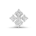0.03 Carat Lab Grown Diamond Moon Bloom Nosepin | 14K White Gold (Screw)