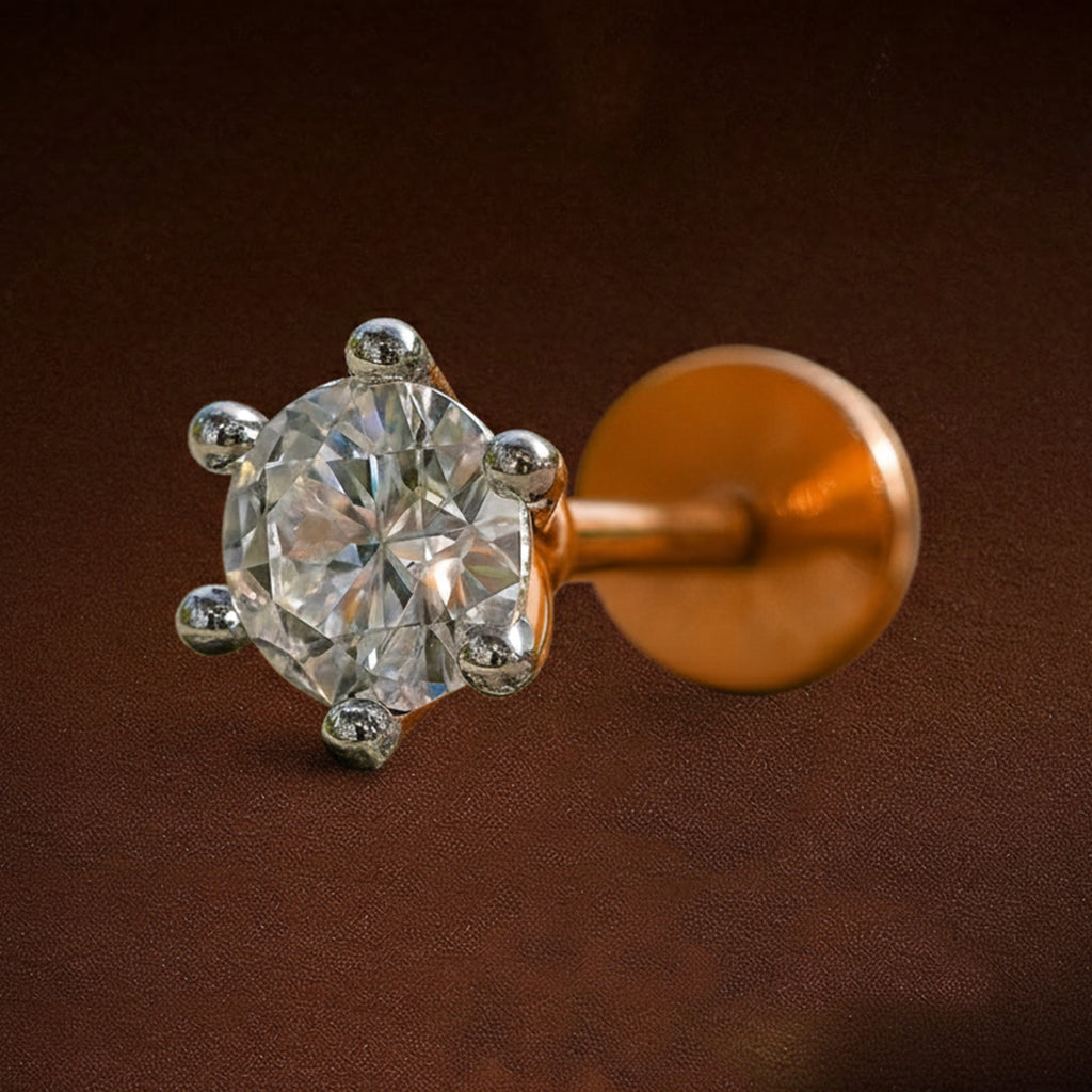 Solitaire Nosepin 0.5 Ct | 14Kt WhiteGold