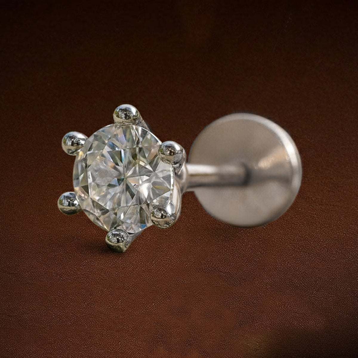 Solitaire Nosepin 0.5 Ct | 14Kt WhiteGold