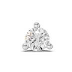 0.15 Carat Lab Grown Diamond Aurora Solitaire Nosepin | 14K White Gold (Screw)