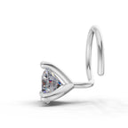 0.21 Ct Round Shape 3 Prong Solitaire Diamond Nose Pin | 14K Yellow Gold