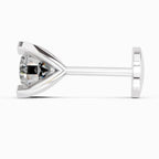 0.21 Carat Round Shape 4 Prong Solitaire Diamond Nose Pin | 14K Yellow Gold-Screw