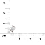0.07 Ct Swirl Nose Pin Round Shape | 14K Yellow Gold