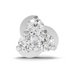 0.23 Carat Round Shape floral cluster Diamond Nose Pin | 14K Yellow Gold-Screw
