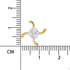 0.5 Carat Round Shape Diamond Nose Pin | 14K Yellow Gold-Screw