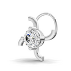 0.5 Carat Round Shape Diamond Nose Pin | 14K Yellow Gold