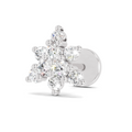 0.17 Carat Round Shape Twinkle Diamond Nose Pin | 14K White Gold-Screw