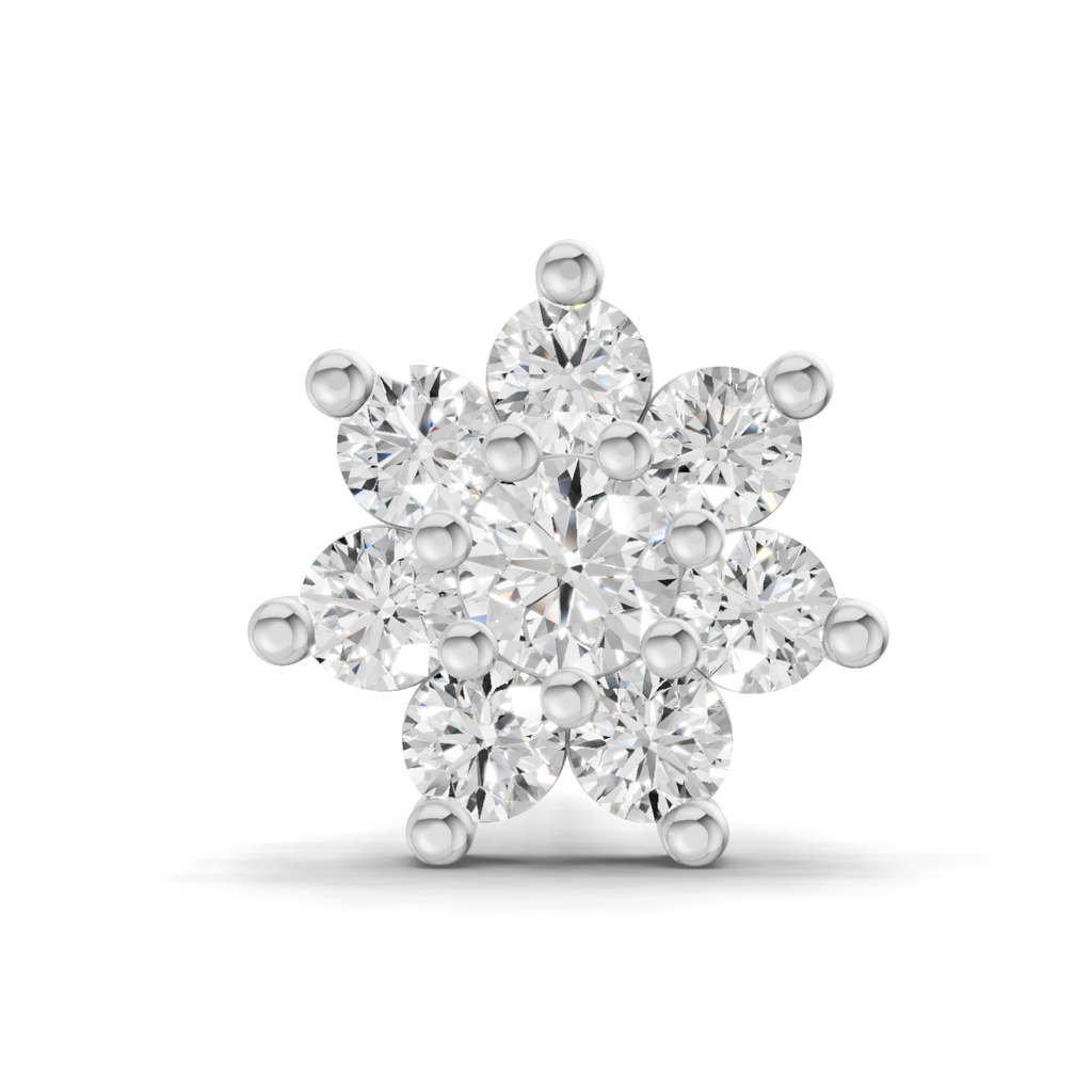 0.16 Carat Round Shape Celestial Diamond Nose Pin | 14K Yellow Gold-Screw