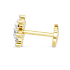 0.16 Carat Round Shape Celestial Diamond Nose Pin | 14K Yellow Gold-Screw