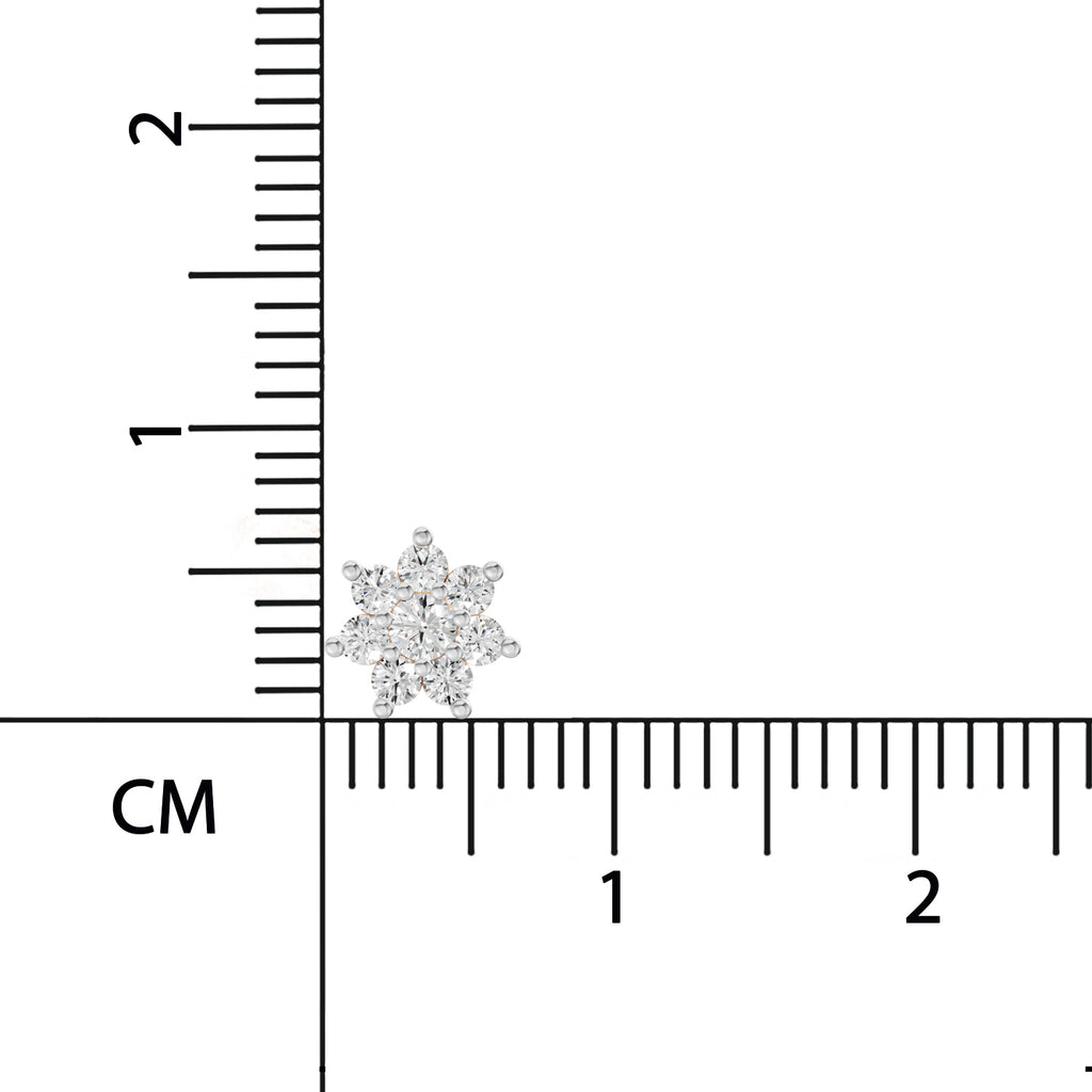 0.16 Carat Round Shape Celestial Diamond Nose Pin | 14K Yellow Gold-Screw