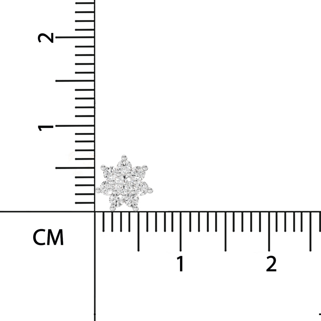 0.16 Carat Round Shape Celestial Diamond Nose Pin | 14K Yellow Gold-Screw