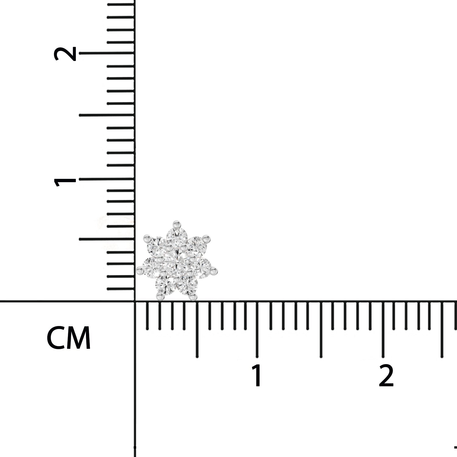 0.16 Carat Round Shape Celestial Diamond Nose Pin | 14K Yellow Gold-Screw