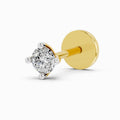 0.05 Carat Round Shape Solitaire Diamond Nose Pin | 14K Yellow Gold-Screw