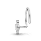 0.08 Carat Lab Grown Diamond Celestia Cluster  Nosepin | 14K White Gold (Wire)