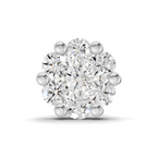 0.18 Carat Lab Grown Diamond Delicate Petal Cluster Nosepin | 14K Yellow Gold (Screw)