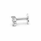 0.03 Carat Lab Grown Diamond Celeste Trio Nosepin | 14K White Gold (Screw)