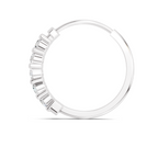 0.06 Carat Lab Grown Diamond Luna Round Hoop Nosepin | 14K White Gold (Screw)