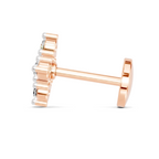 0.15 Carat Lab Grown Diamond Sitara Nosepin | 14K Rose Gold (Screw)