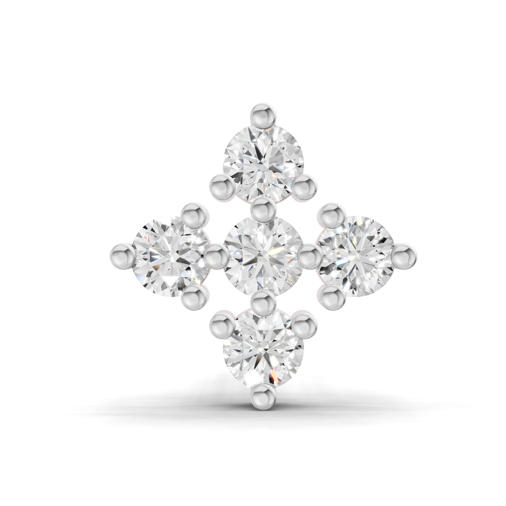0.15 Carat Lab Grown Diamond Sitara Nosepin | 14K Rose Gold (Screw)